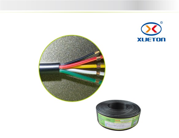  黑擠電源線(xiàn)RVV 5X1.5mm